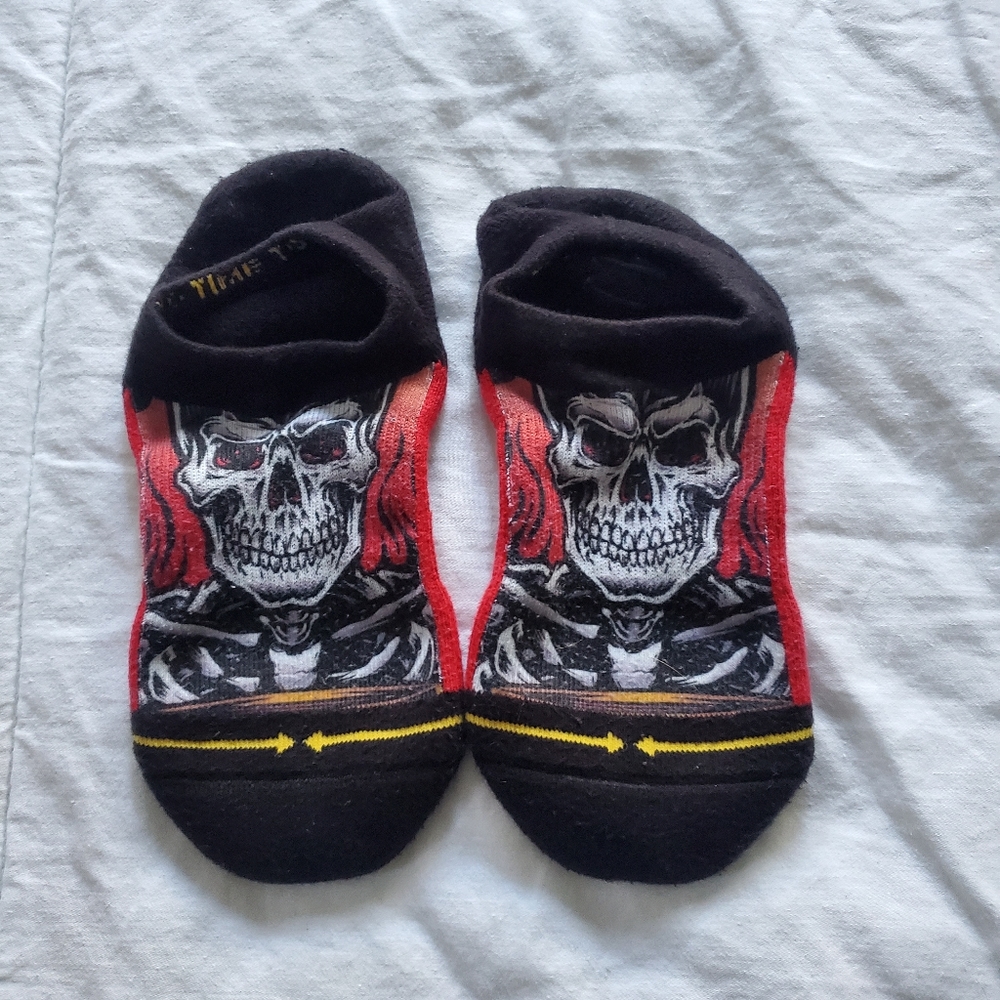 MERGE4 - Jimbo No Time to Waste No Show Socks, Large